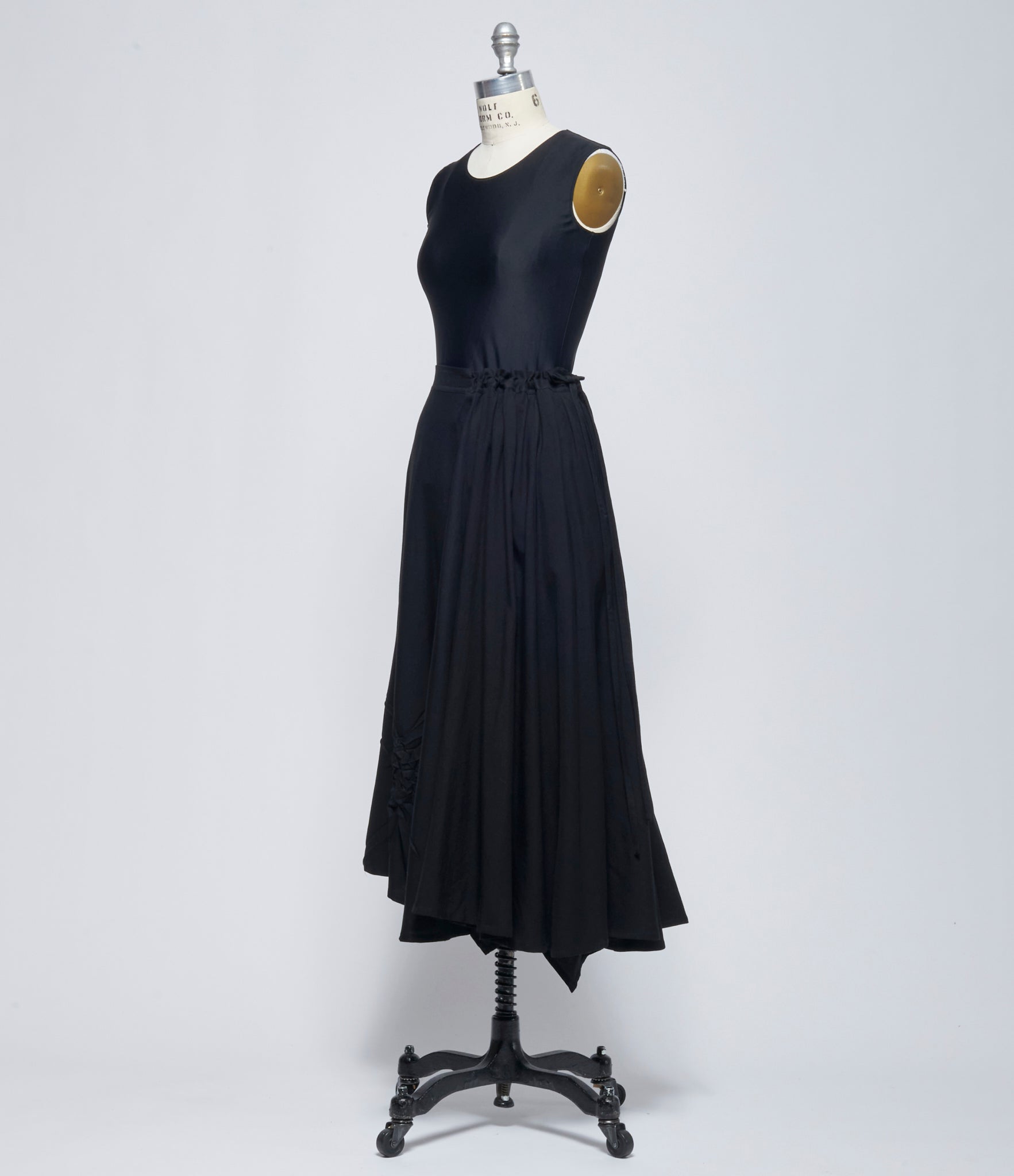 SS26 Yohji Yamamoto Womens L Gathered Flare Skirt
