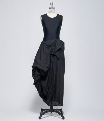 SS26 Yohji Yamamoto Womens Draped Skirt