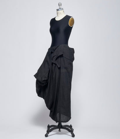 SS26 Yohji Yamamoto Womens Draped Skirt