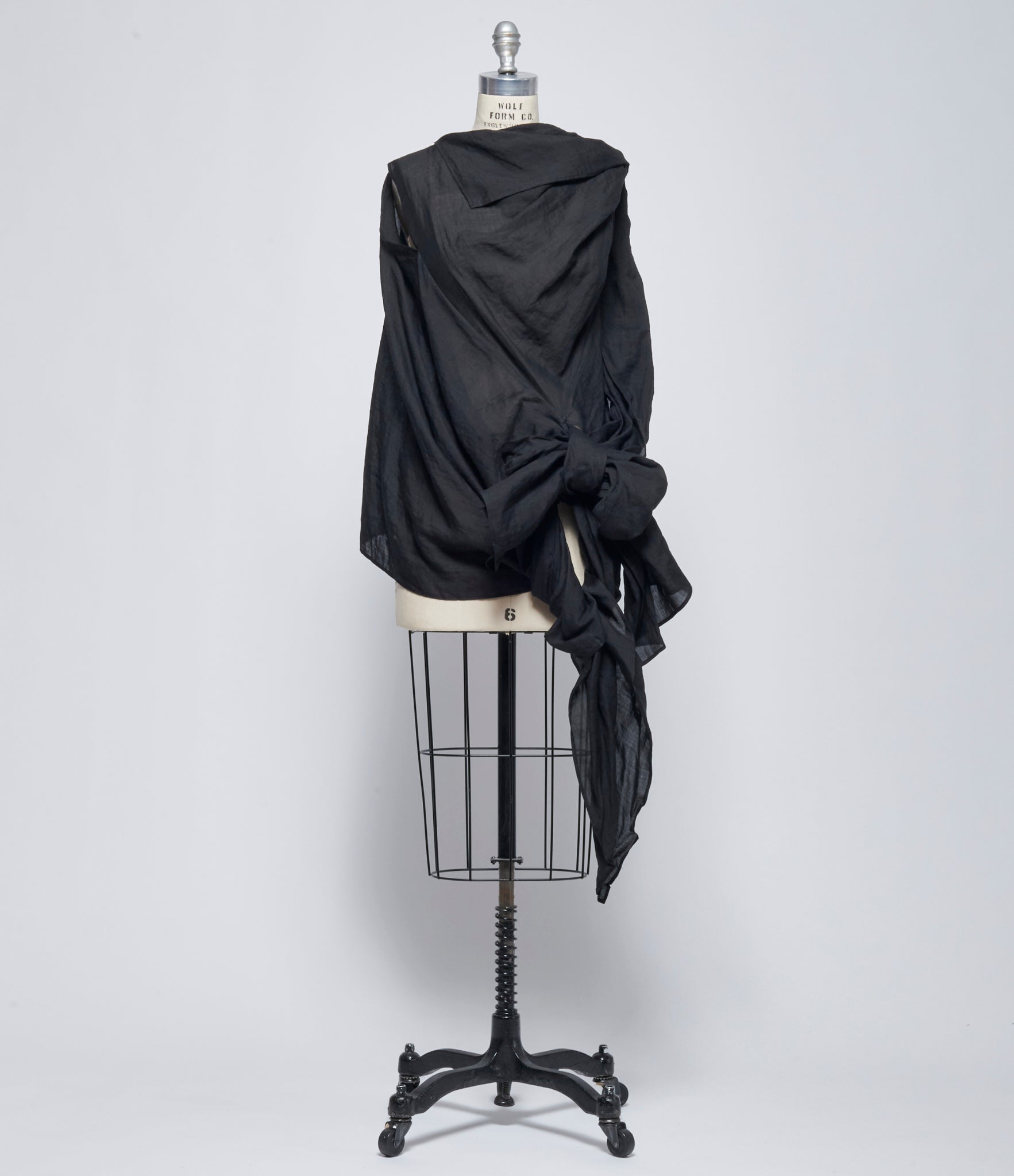 SS26 Yohji Yamamoto Womens Twisted Detail Blouse