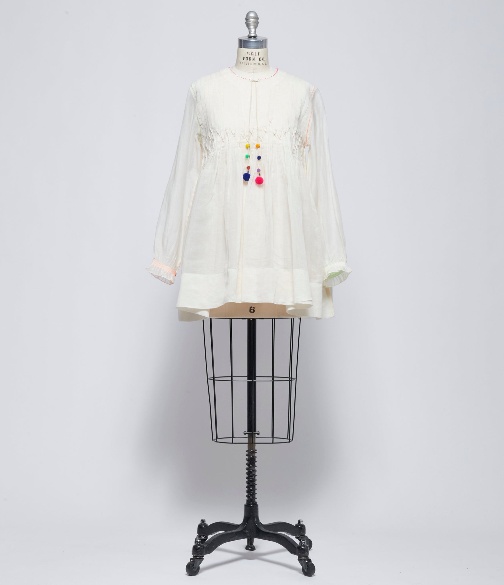SS26 Pero Womens White Cotton Silk Top