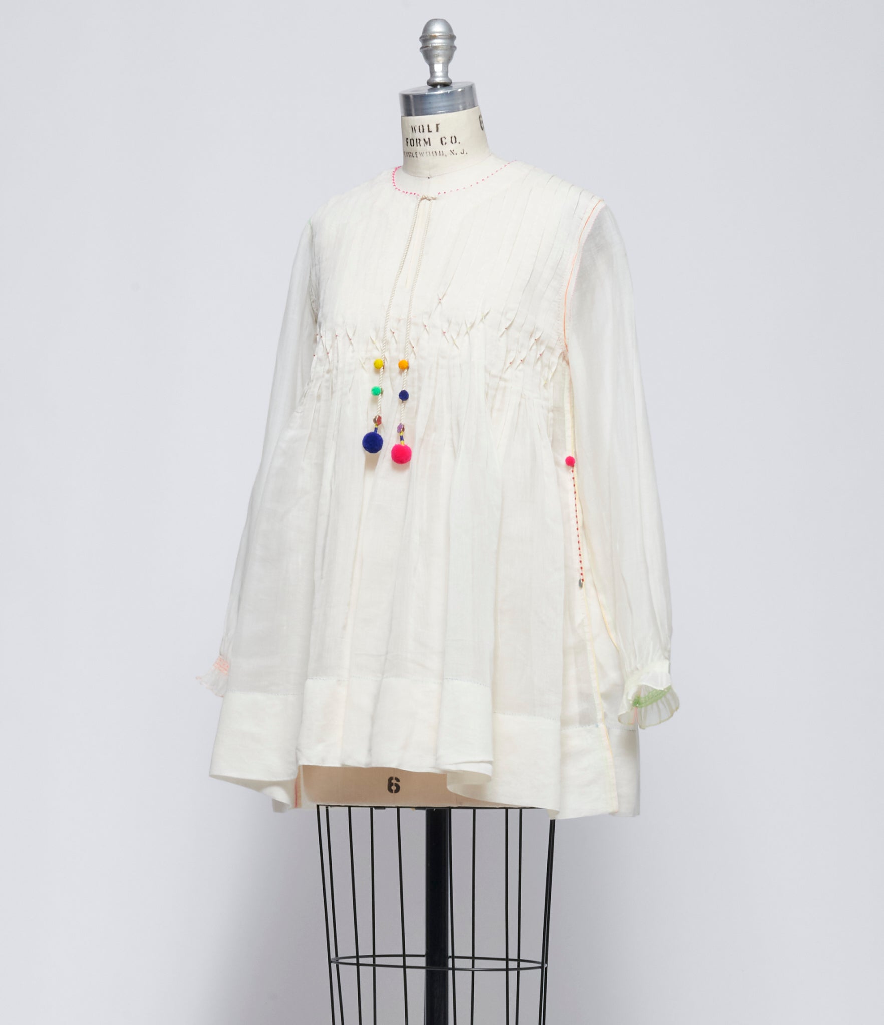 SS26 Pero Womens White Cotton Silk Top