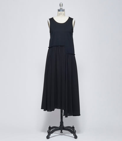 SS26 Y's Womens O-Sleeveless Combination Dress