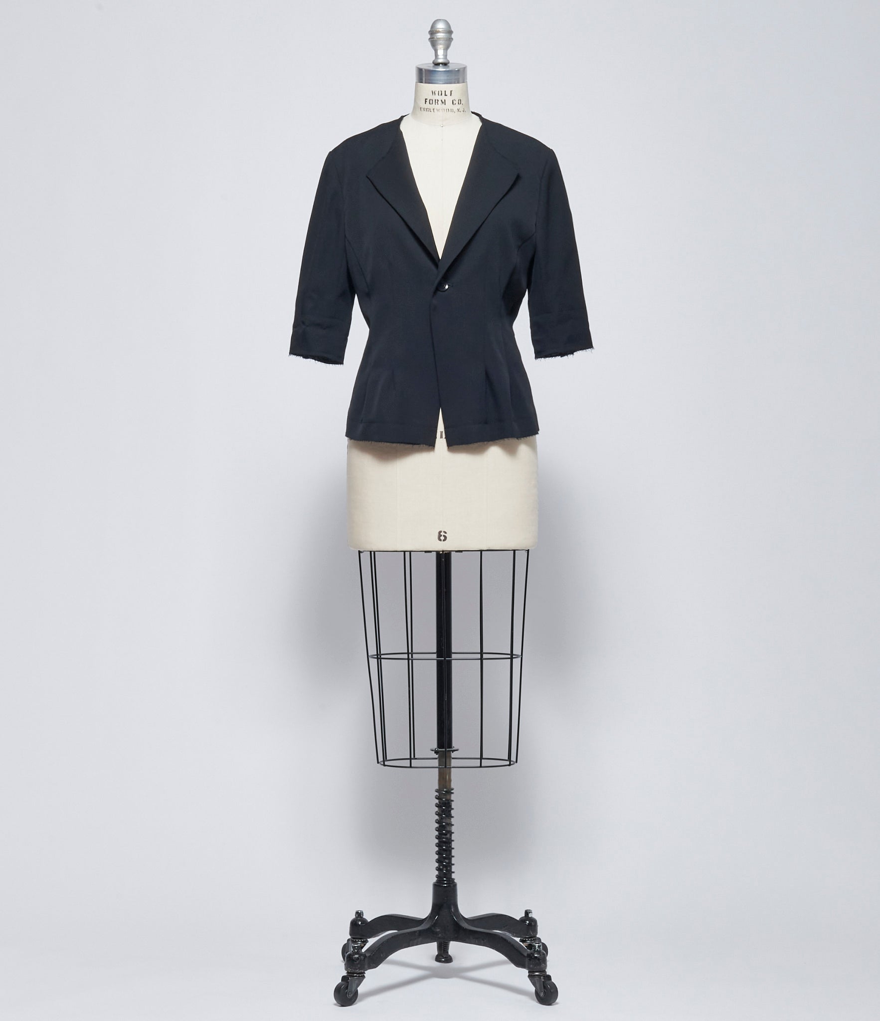 SS26 Y's Womens KO-Collarless Short Jacket