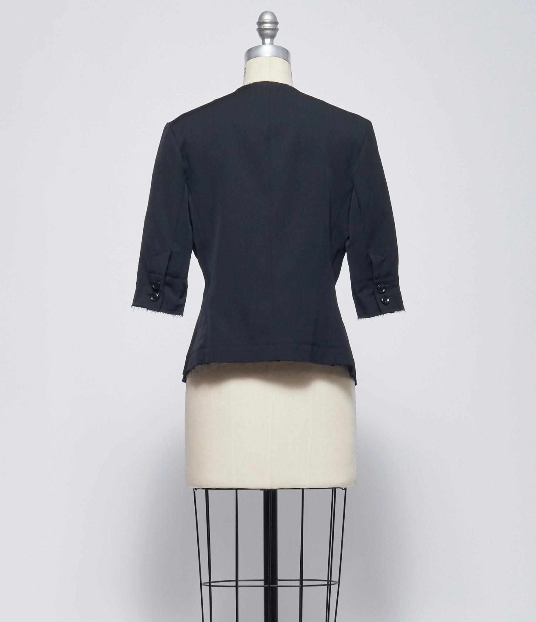 SS26 Y's Womens KO-Collarless Short Jacket