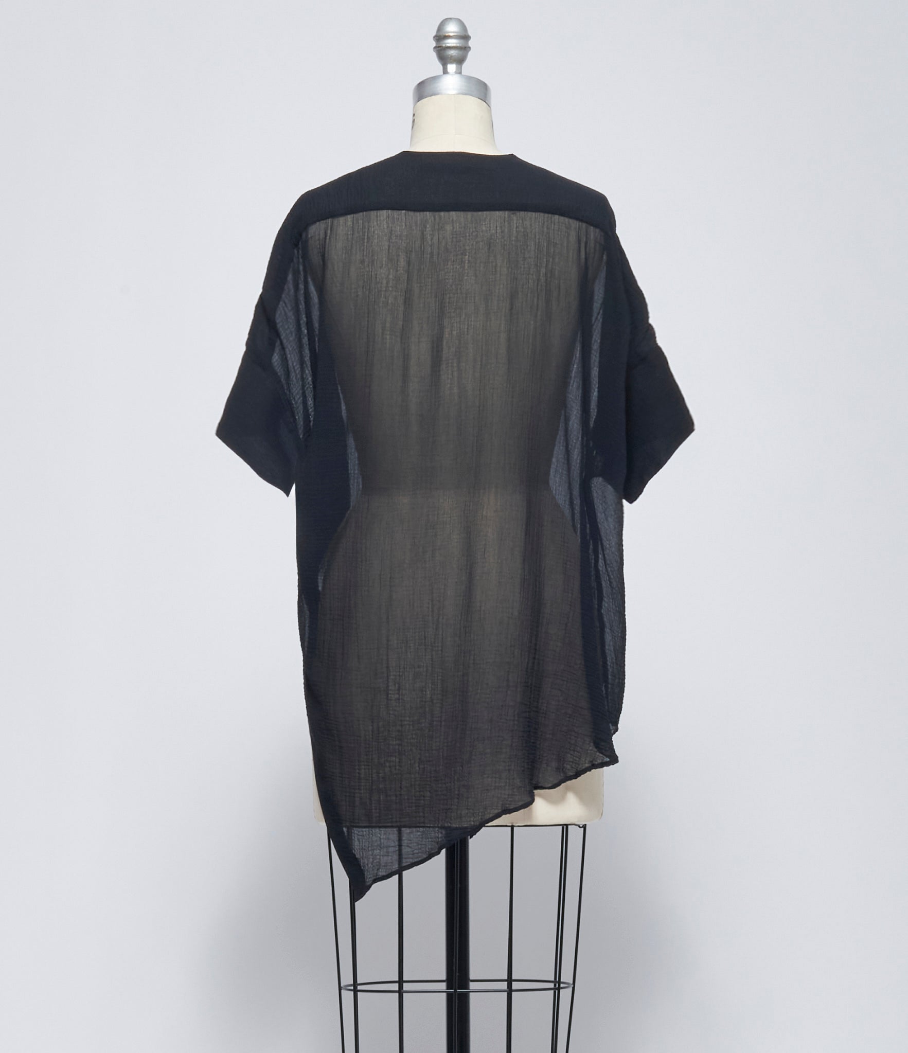 SS26 Forme D'Expression Womens Crinkled Asymmetric O-Shirt