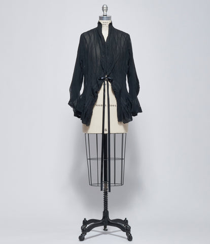 SS26 Marc Le Bihan Womens Black Habit XVIII Plis Toure