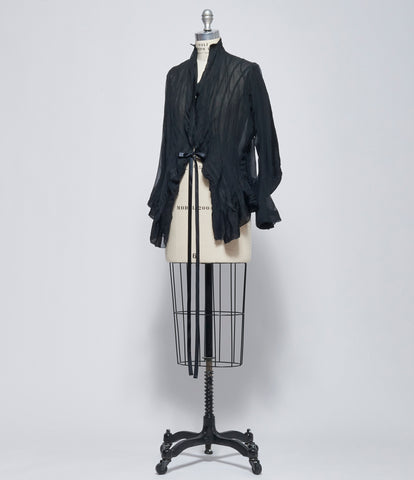 SS26 Marc Le Bihan Womens Black Habit XVIII Plis Toure