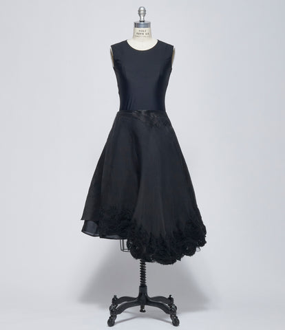 SS26 Marc Le Bihan Womens Black Jupe Enforme Brodee