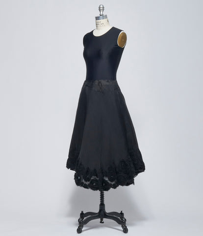 SS26 Marc Le Bihan Womens Black Jupe Enforme Brodee