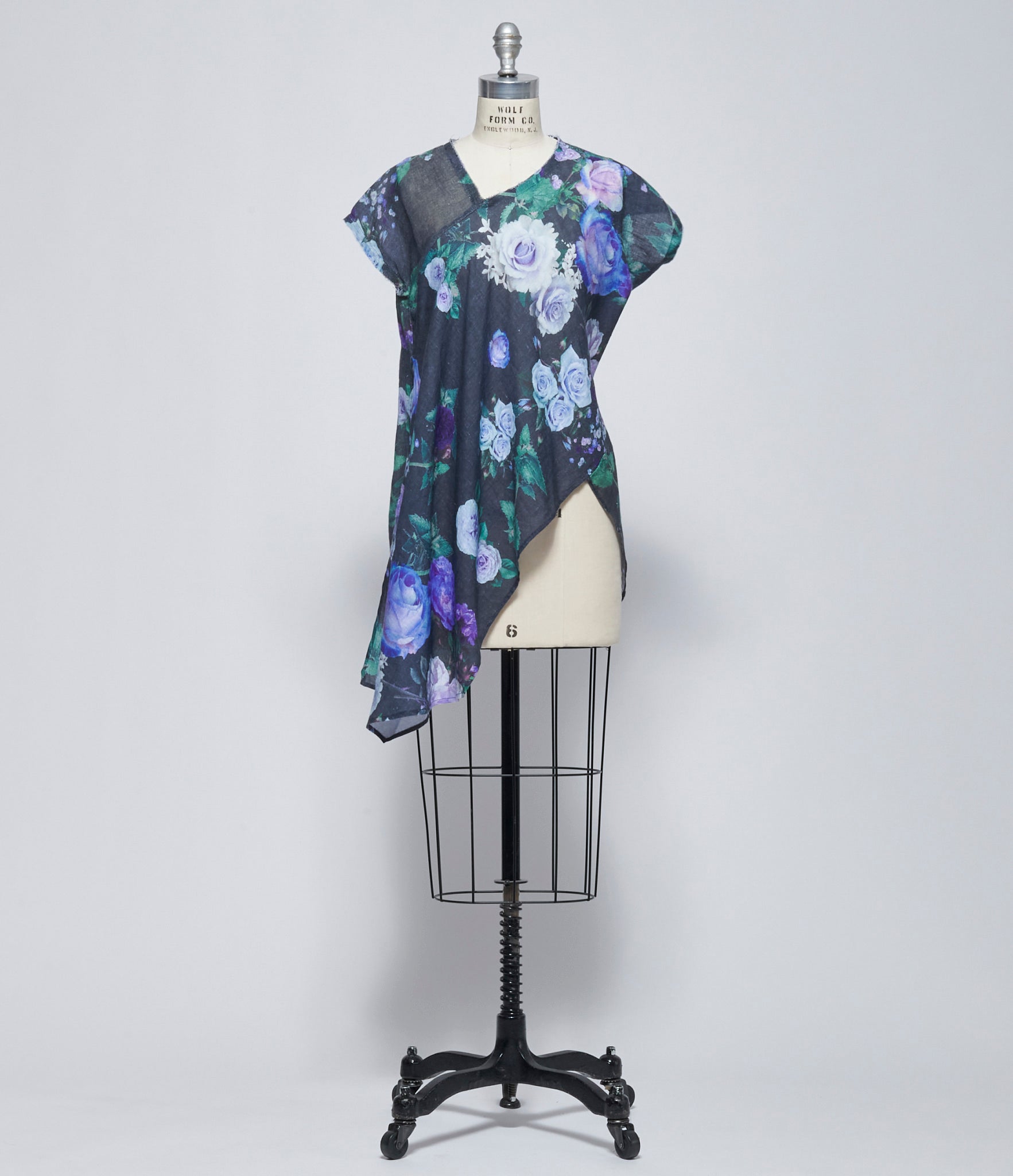 SS26 Replika Floral Asymmetric Top