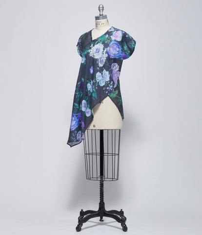 SS26 Replika Floral Asymmetric Top