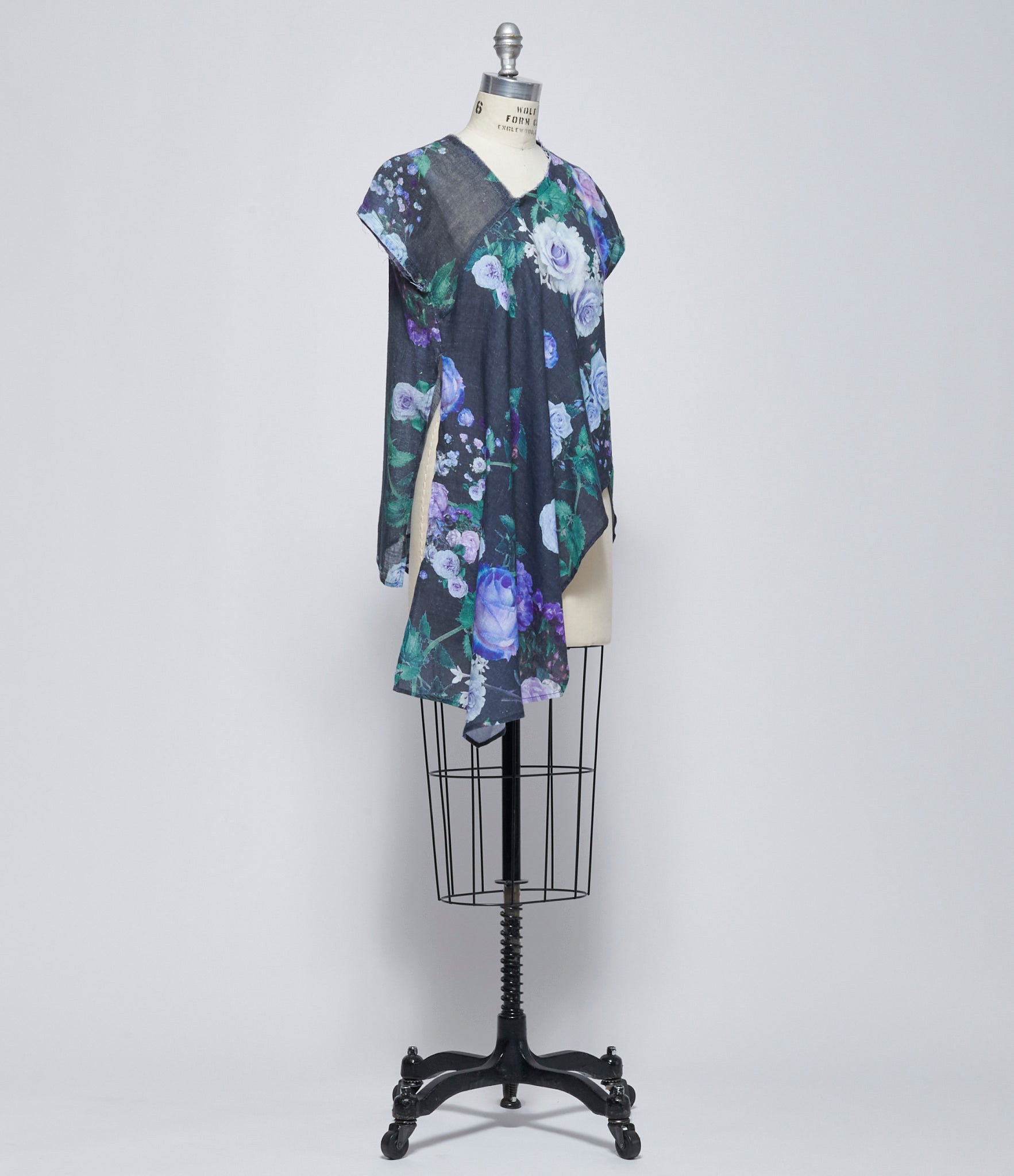 SS26 Replika Floral Asymmetric Top