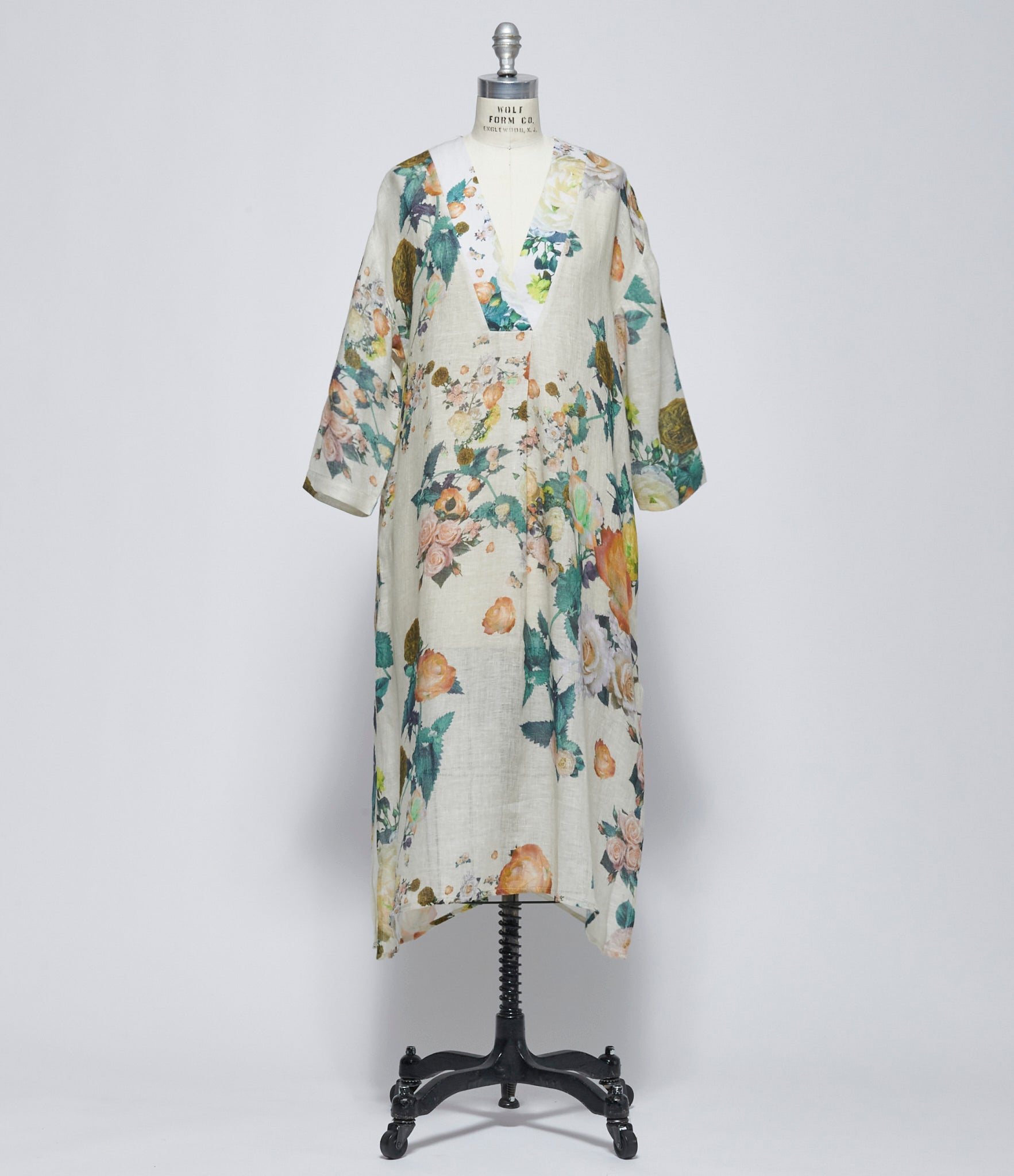 floral nature silk dress Summer Natural Crepe Silk Dress Floral Print V Necks Belted Slim Short Sleeves A-Line Midi Dresses Khaki S at Amazon Women's Clothing store