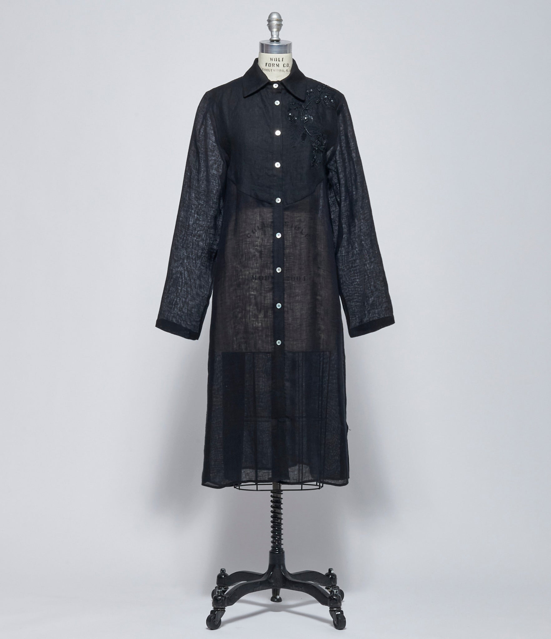 SS26 Replika Black Embroidered Dress