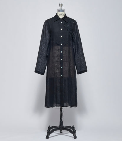 SS26 Replika Black Embroidered Dress