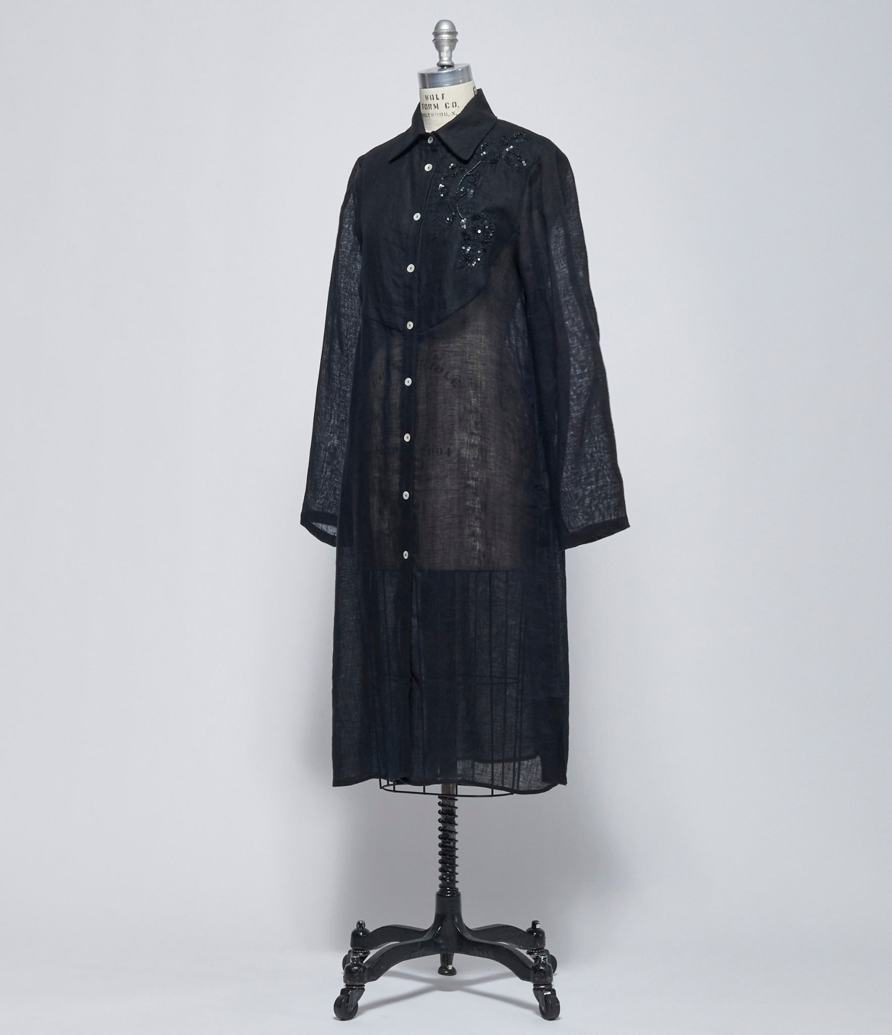 SS26 Replika Black Embroidered Dress