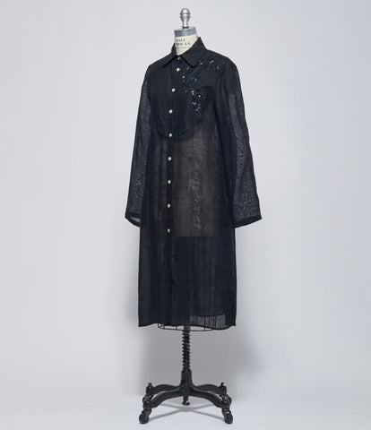 SS26 Replika Black Embroidered Dress