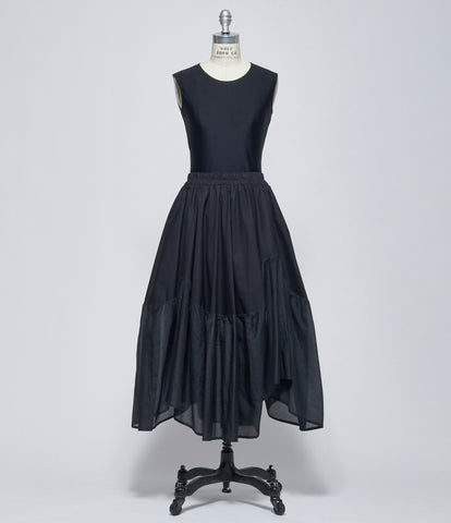 SS26 Replika Black White Stitch Skirt