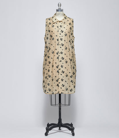 SS26 Chiahung Su Womens Black Floral Dress