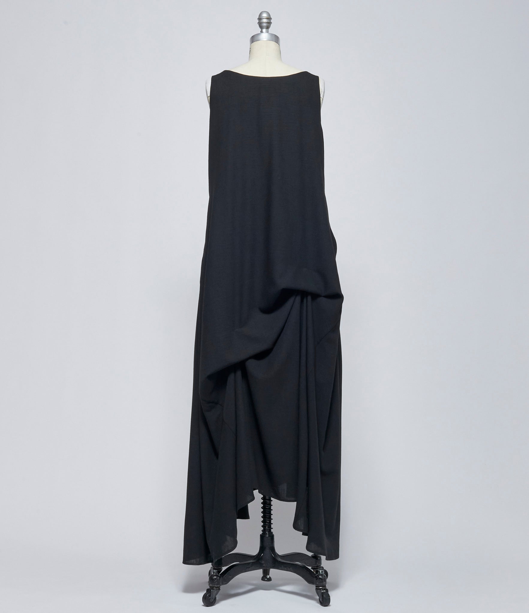 SS26 Replika Black Draped Dress