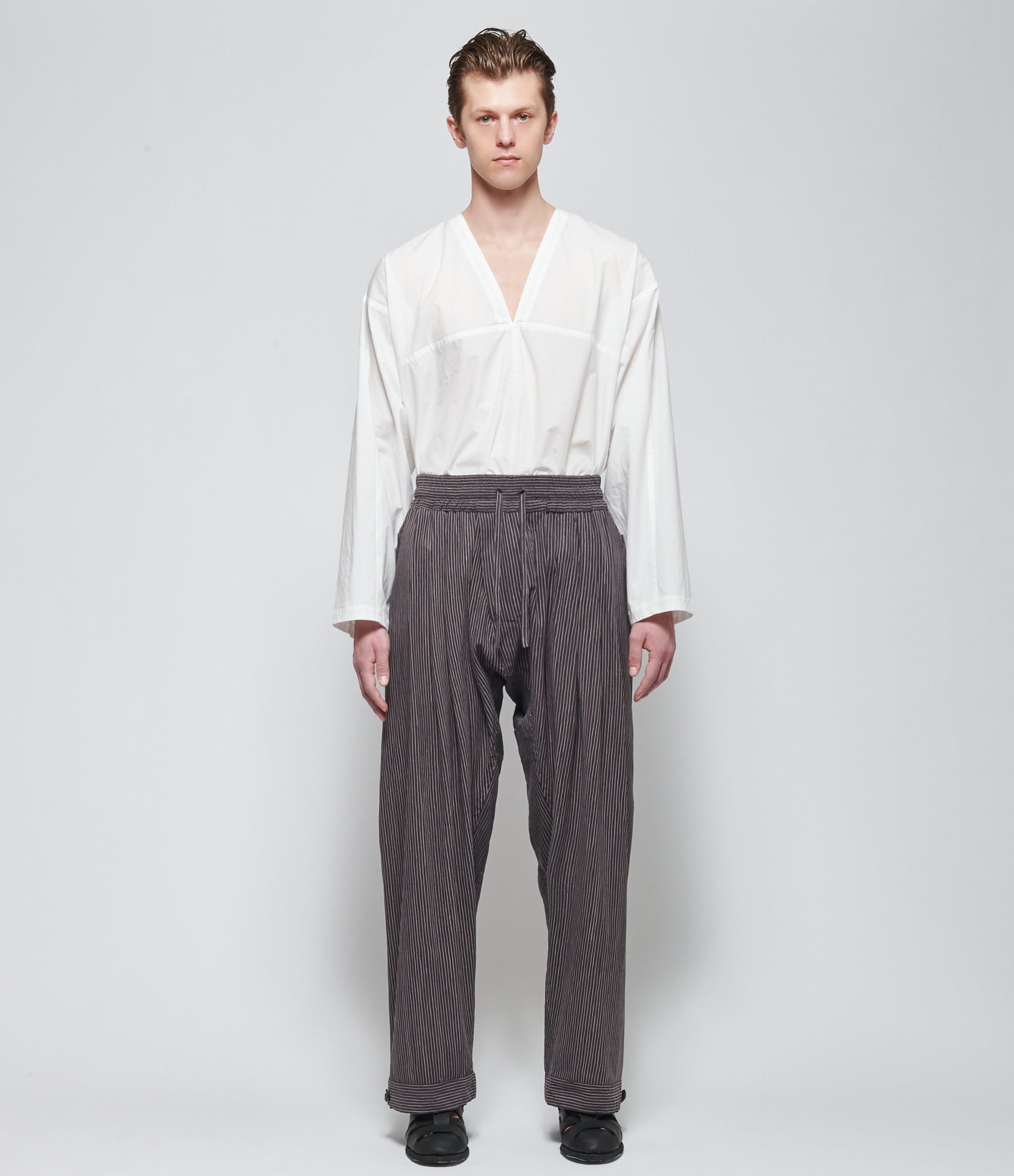 SS26 Jan Jan Van Essche Mens Gallnut Black Trousers #91