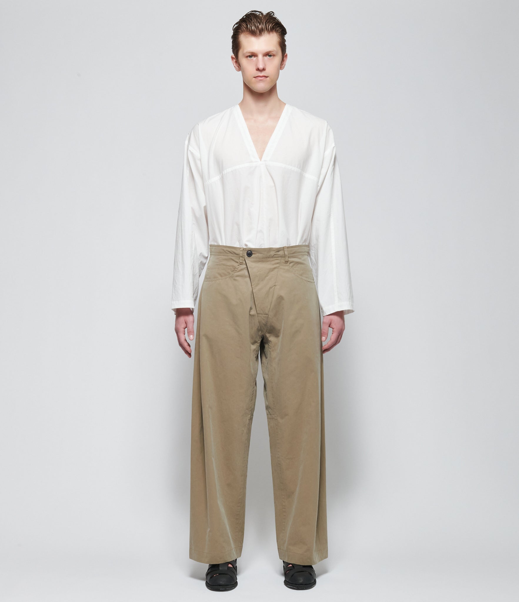 SS26 Jan Jan Van Essche Mens Stone Grey Trousers #90