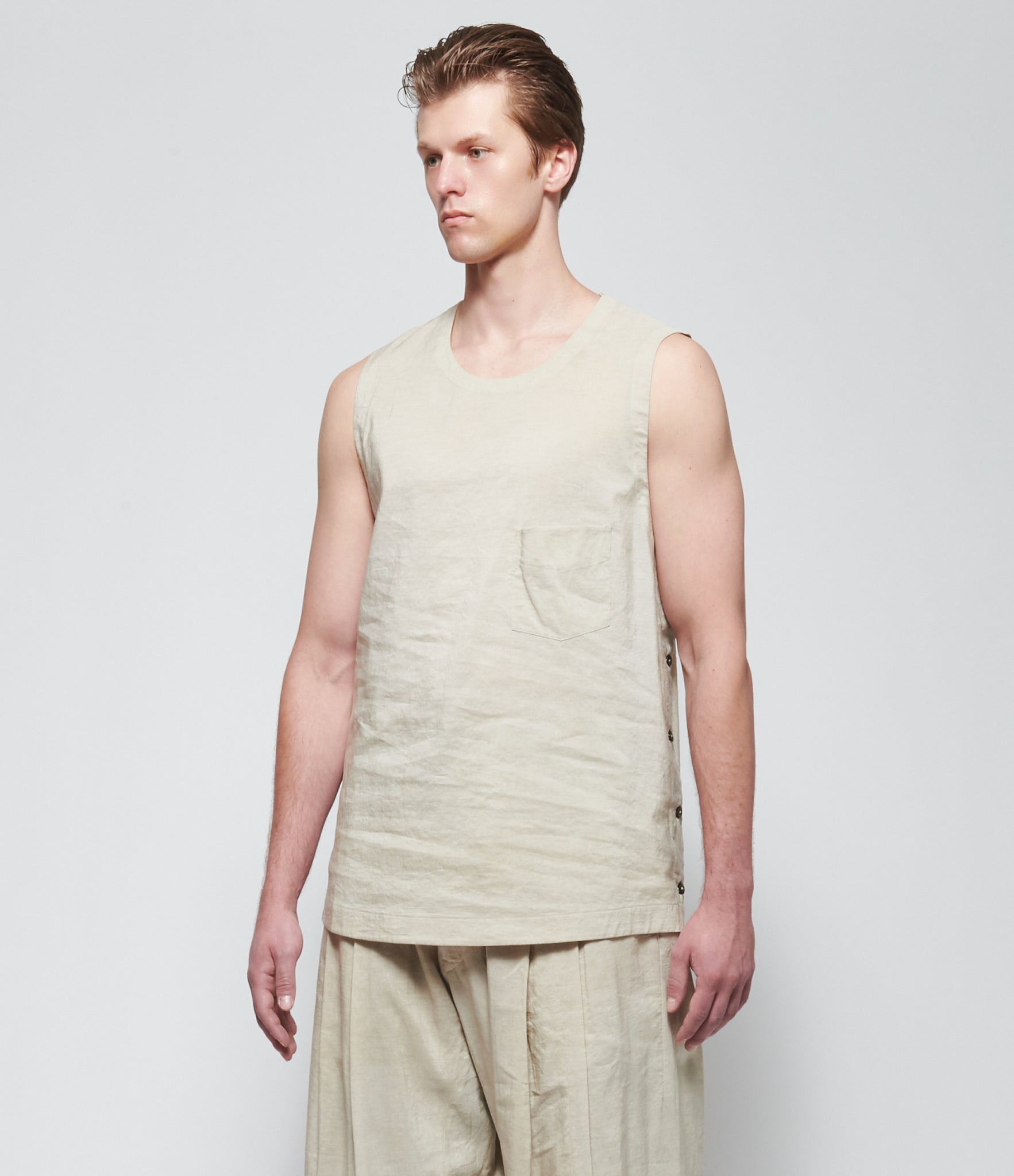 SS26 Ziggy Chen Mens Weaved Tank Top