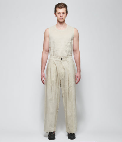 SS26 Ziggy Chen Mens Drop-Crotched Wide Leg Trousers