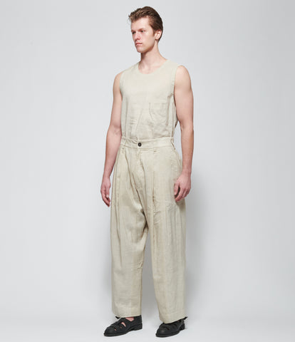 SS26 Ziggy Chen Mens Drop-Crotched Wide Leg Trousers
