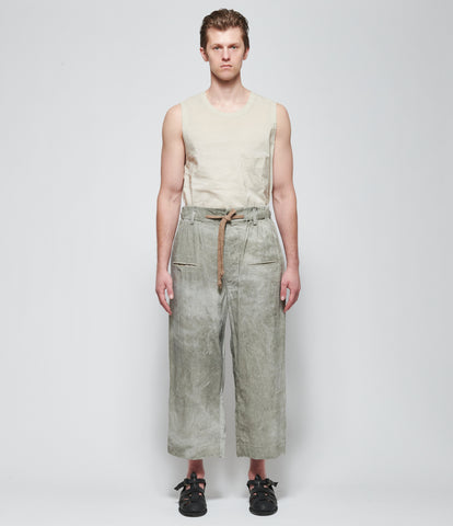 SS26 Ziggy Chen Mens Cropped Drawstring Trousers
