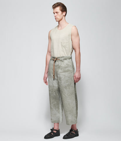 SS26 Ziggy Chen Mens Cropped Drawstring Trousers