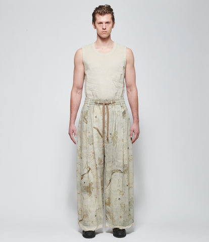 SS26 Ziggy Chen Mens Wide Leg Drawstring Trousers