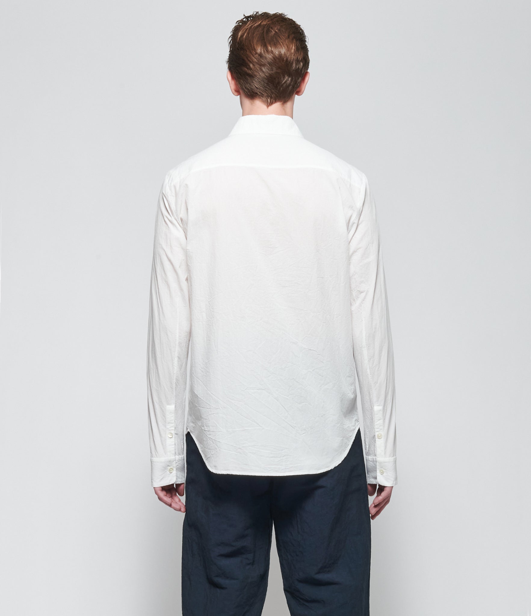 SS26 Forme d'Expression Mens White Slim Sutured Shirt