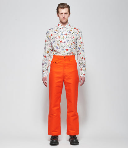 SS26 Junya Watanabe Mens Bright Orange Pants
