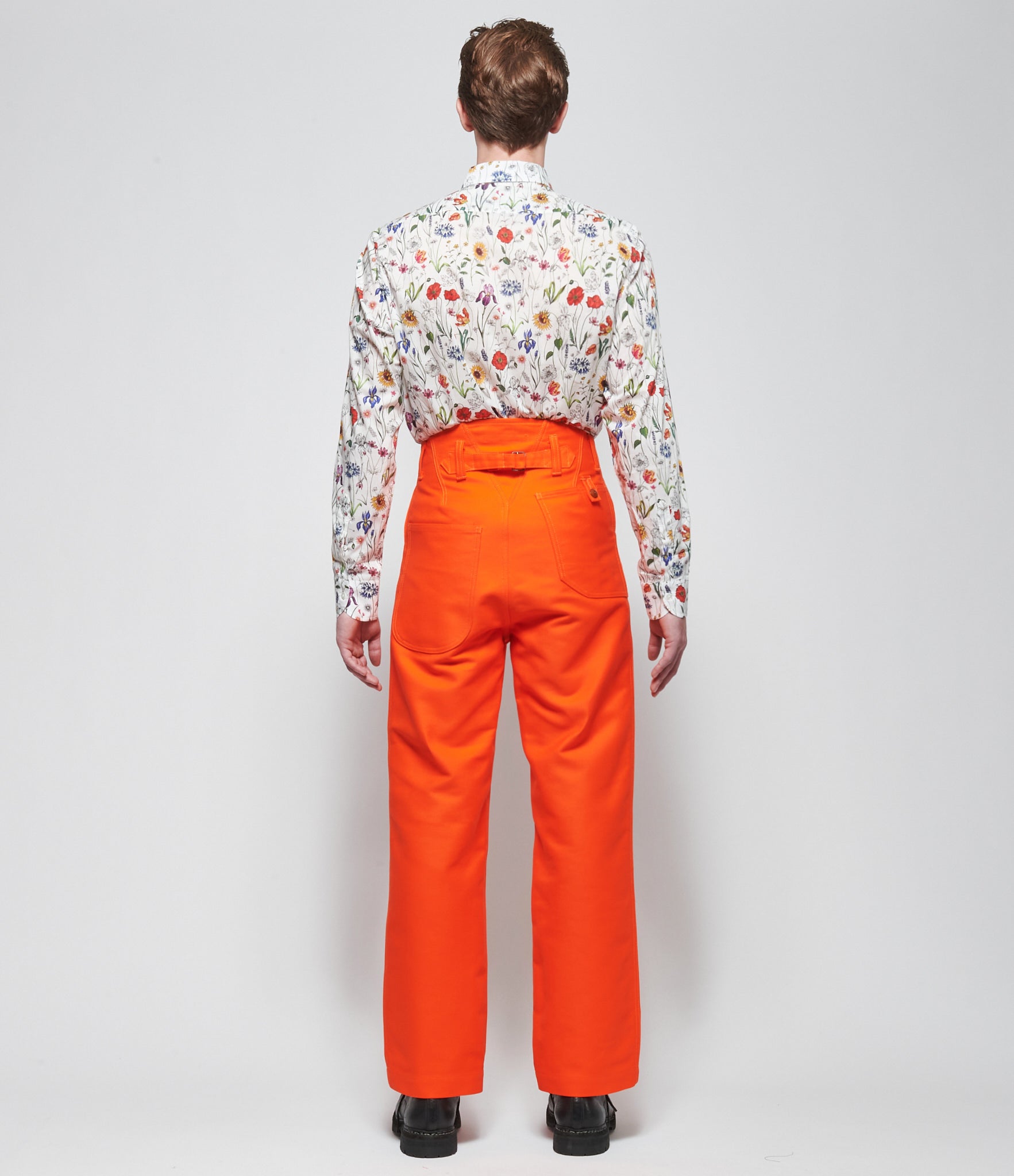 SS26 Junya Watanabe Mens Bright Orange Pants