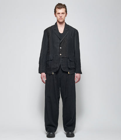SS26 Chiahung Su Mens Black Stripe Blazer