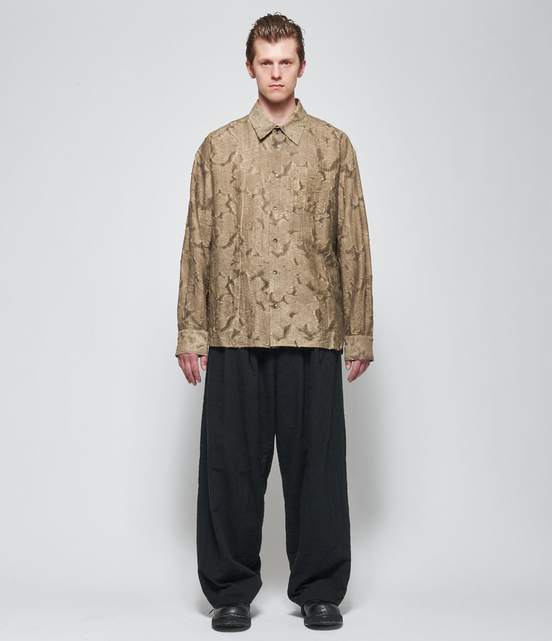 SS26 Chiahung Su Mens Jacquard Shirt