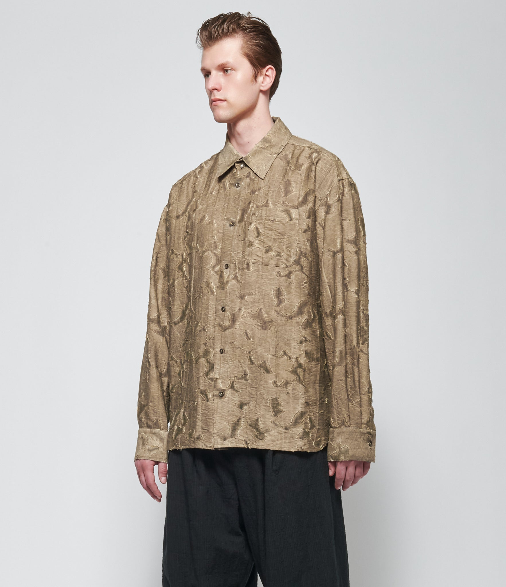 SS26 Chiahung Su Mens Jacquard Shirt