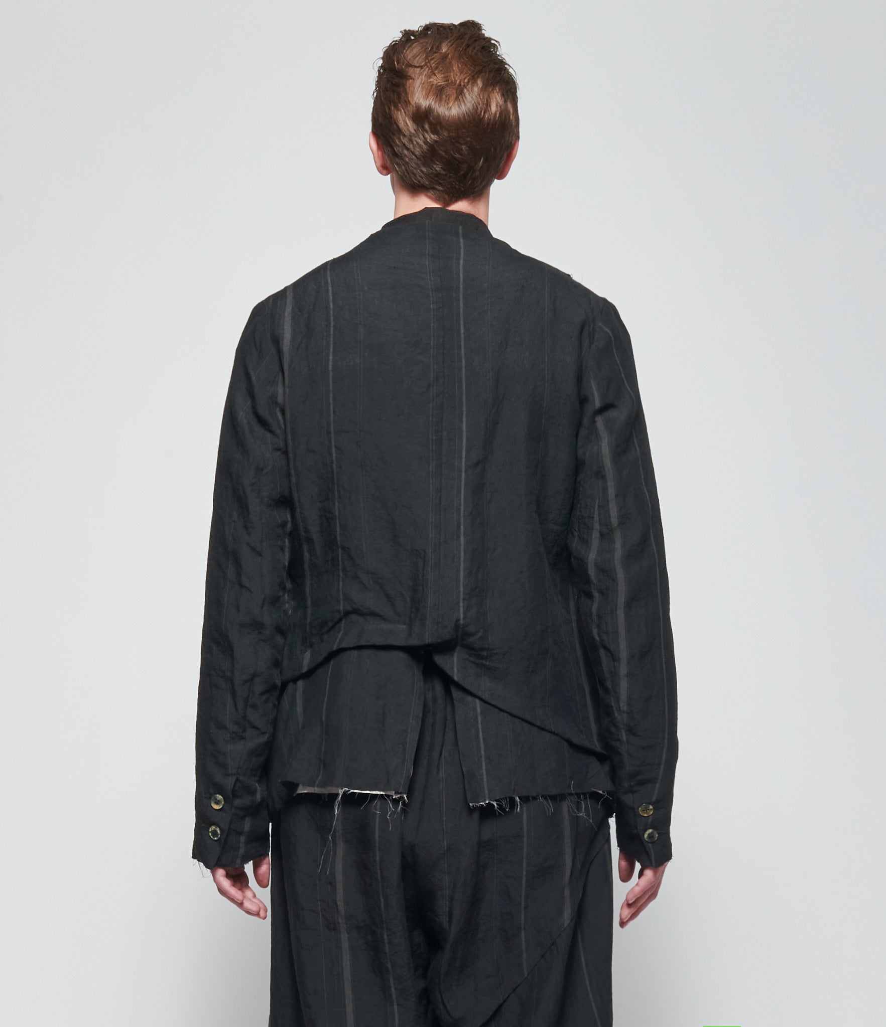 SS26 Chiahung Su Mens Reversable Stripe Blazer