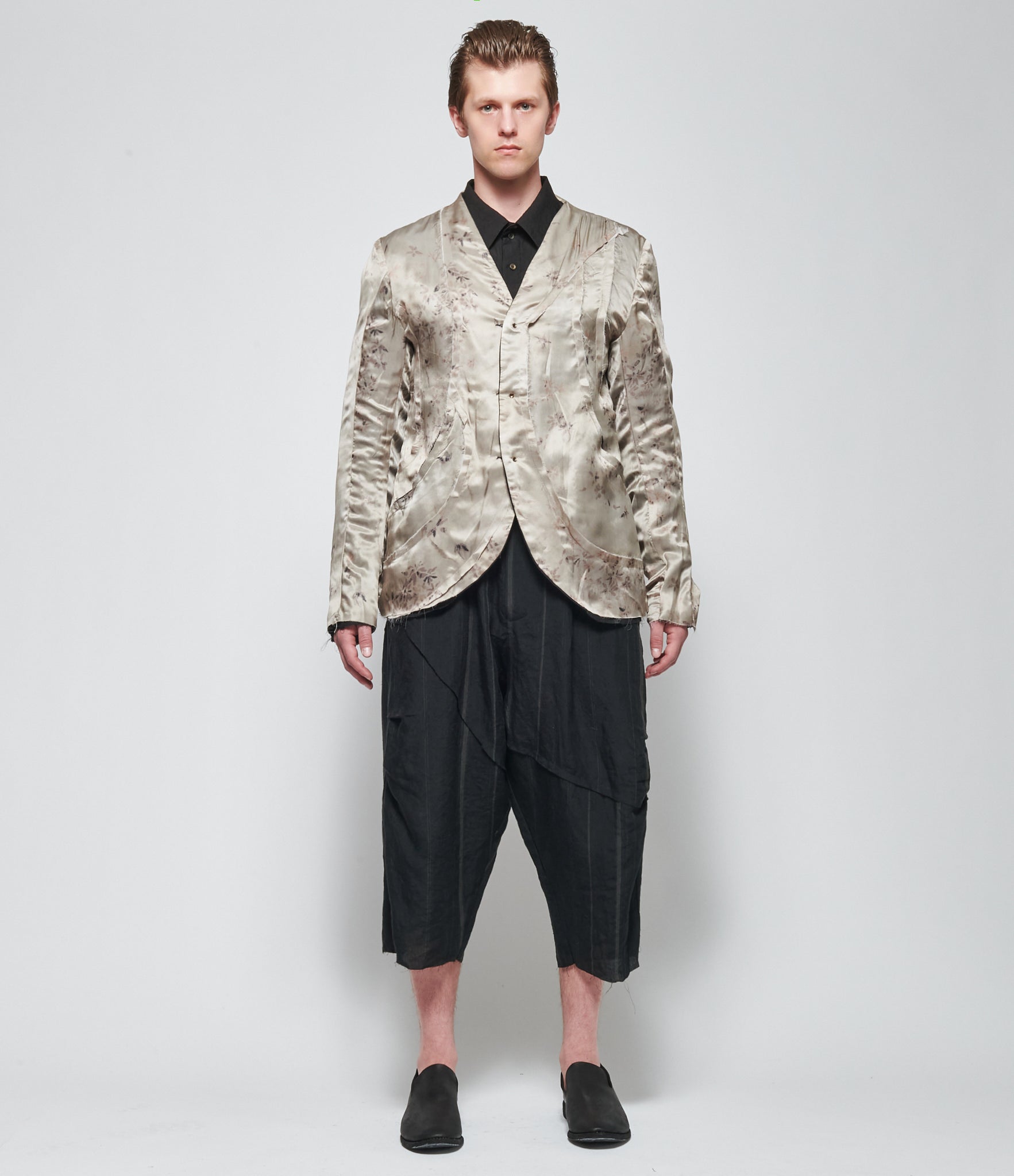 SS26 Chiahung Su Mens Reversable Stripe Blazer