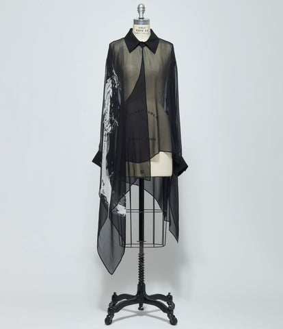 SS26 Yohji Yamamoto Womens Asymmetric Blouse