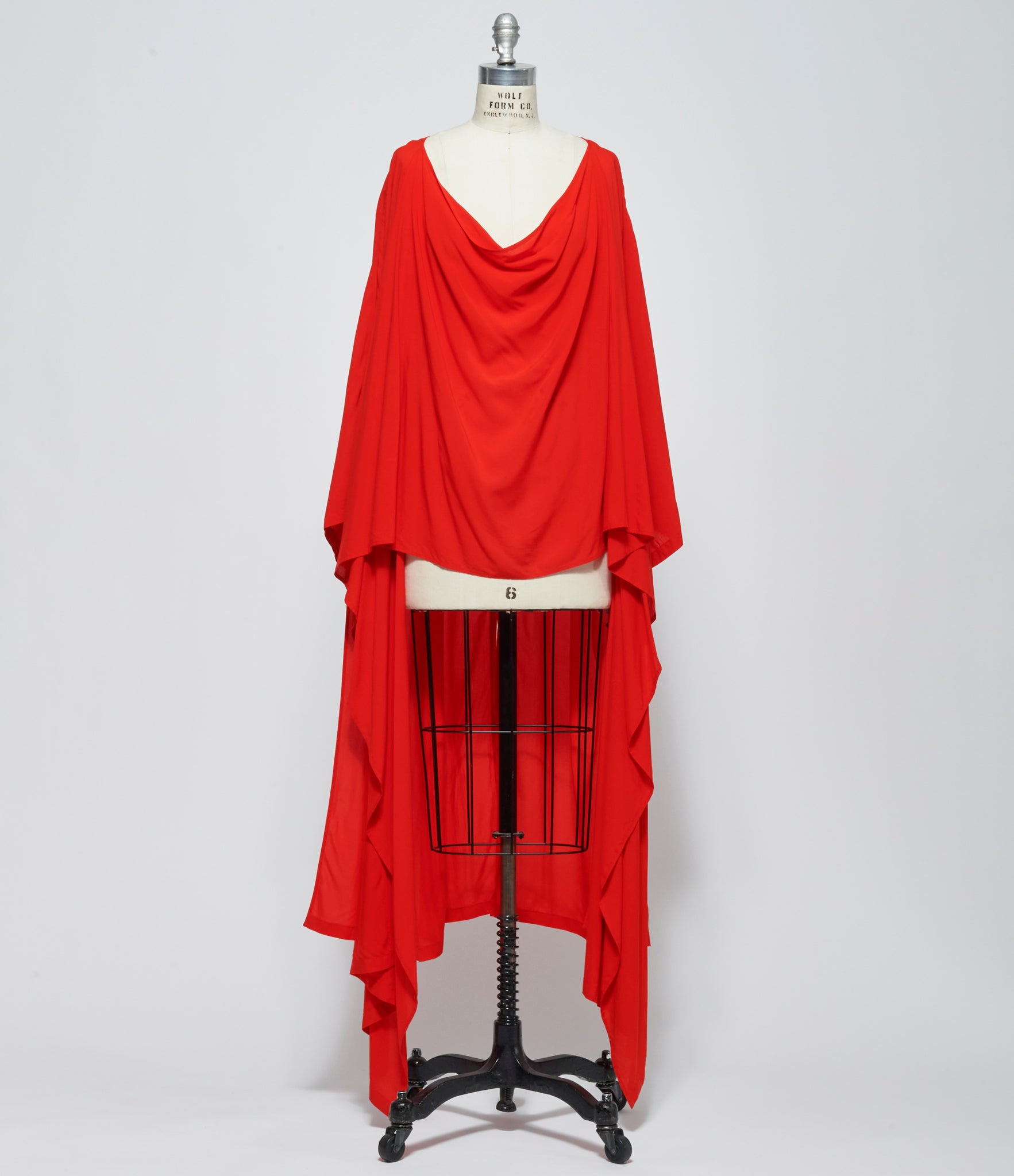 SS26 Yohji Yamamoto Womens Stole D Dolman Sleeve Coat