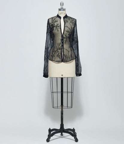 SS26 Ann Demeulemeester Womens Rhea Open Front Shirt