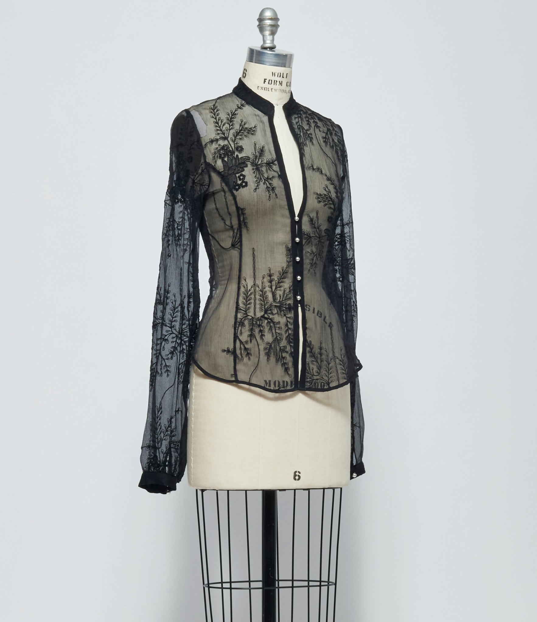 SS26 Ann Demeulemeester Womens Rhea Open Front Shirt