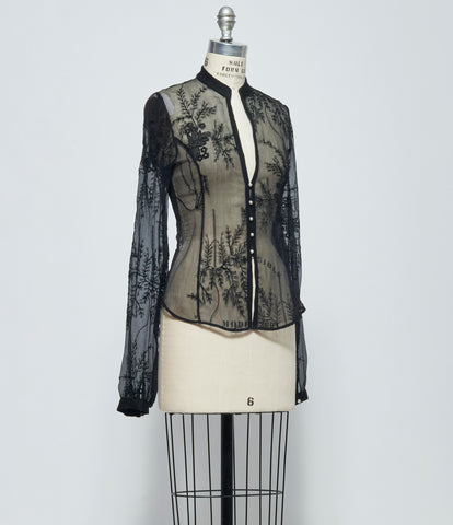 SS26 Ann Demeulemeester Womens Rhea Open Front Shirt