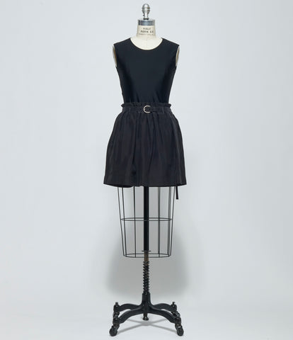 SS26 Ann Demeulemeester Womens Haga Pleated Miniskirt with Belt