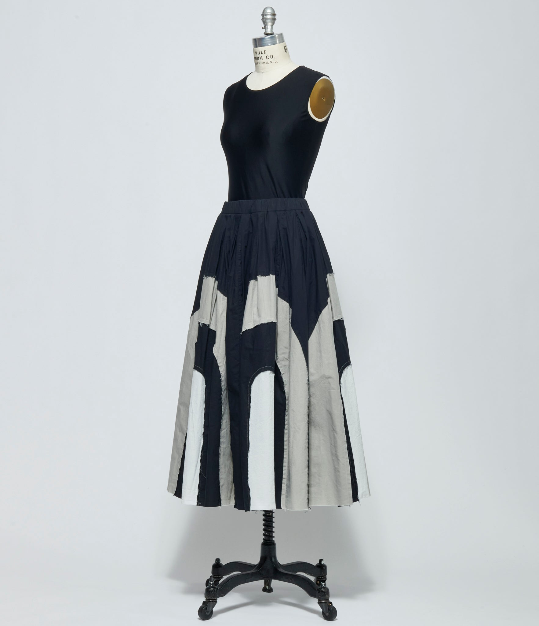 SS26 Casey Casey Womens Arch Skirt Black