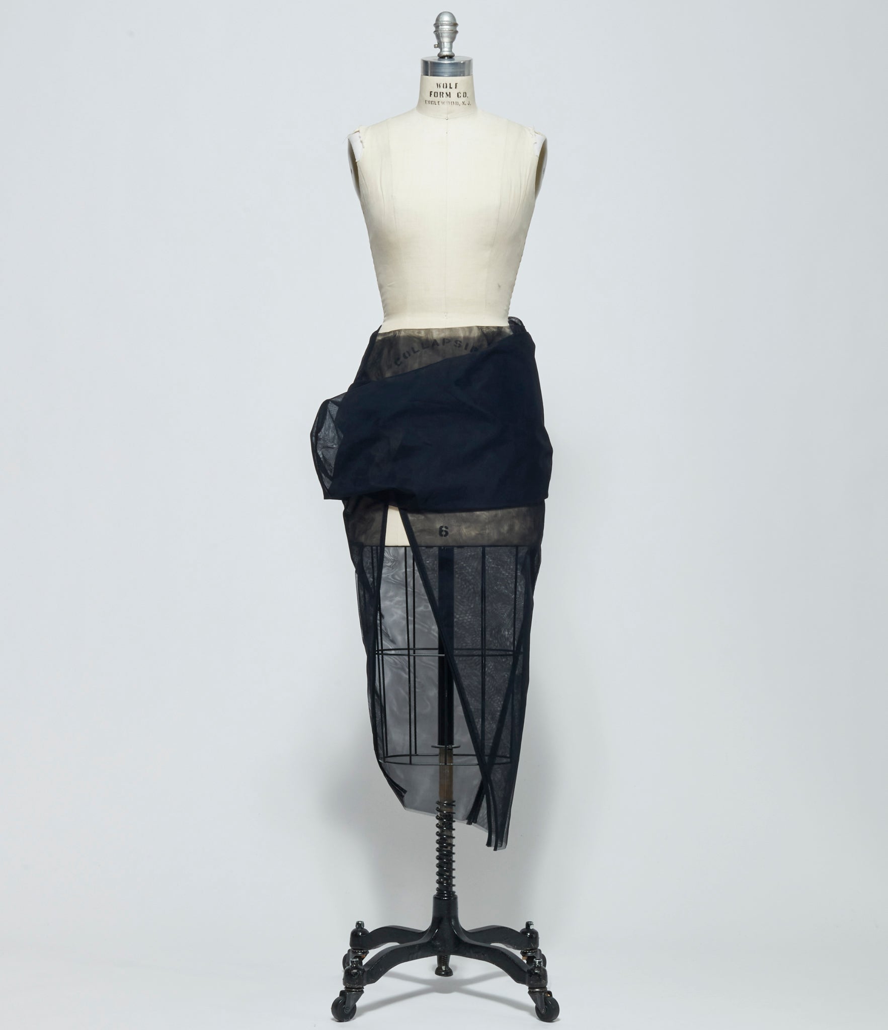 SS26 Rick Owens Womens Draped Calf Skirt