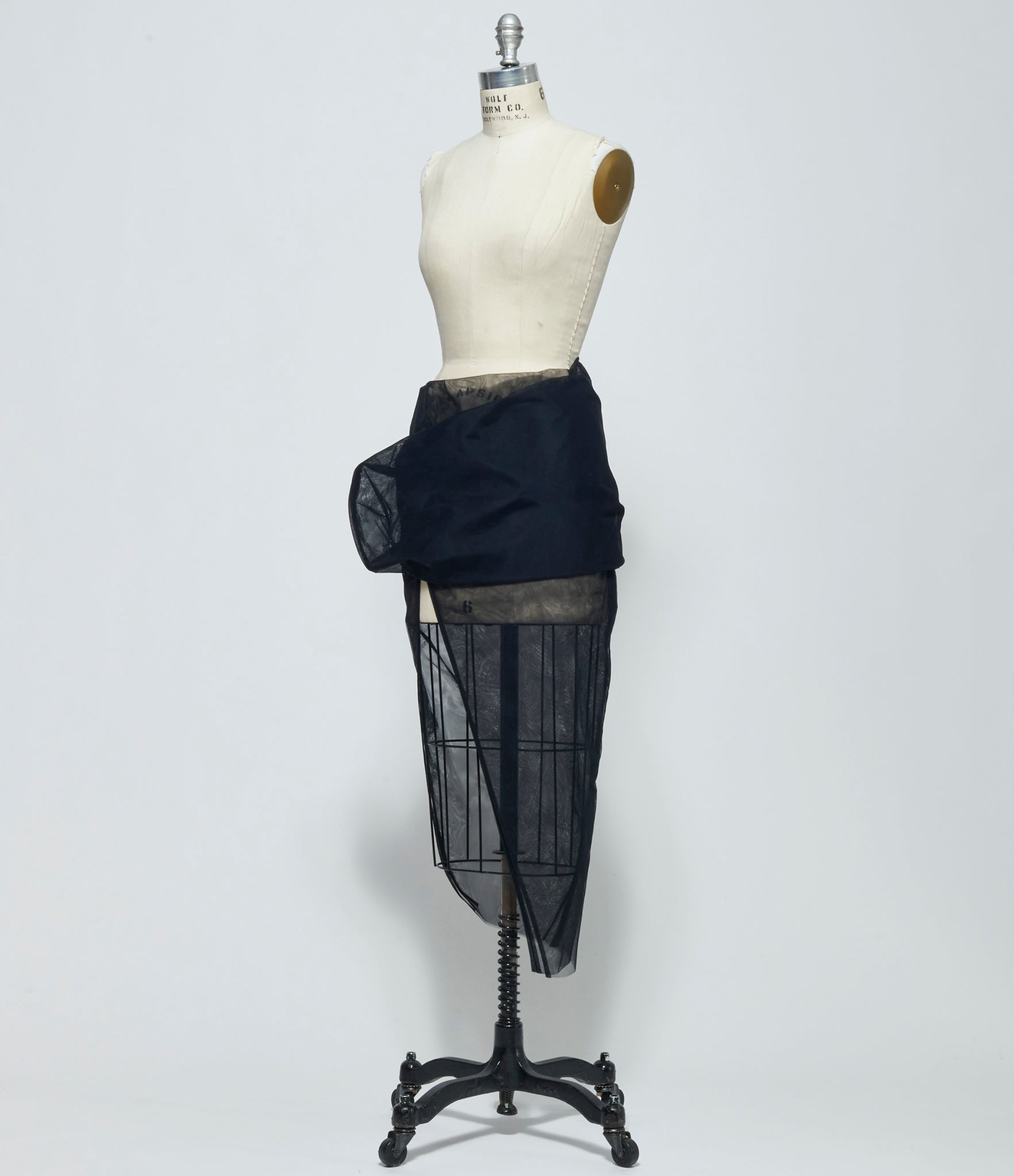 SS26 Rick Owens Womens Draped Calf Skirt